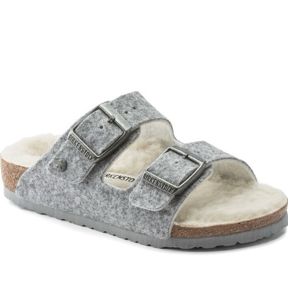 Birkenstock Other - NWT Birkenstock Arizona Happy Lamb Kids Toddler Gray Wool Size 27 US 9 - 9.5